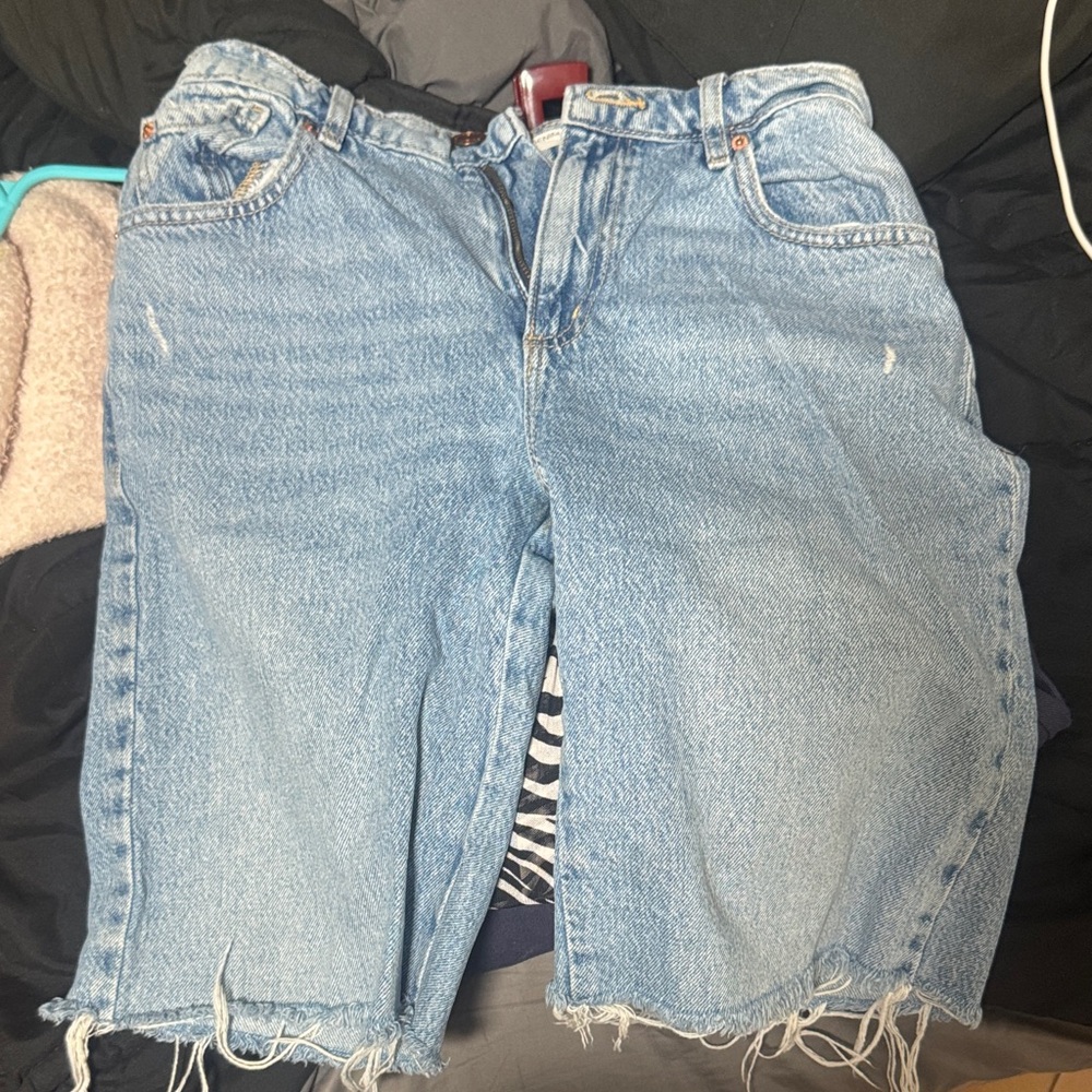 Garage Light Blue Denim Shorts